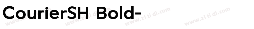 CourierSH Bold字体转换